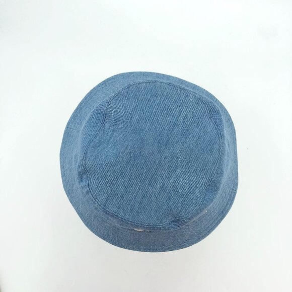 Chanel Blue Cotton Fishermans Bucket Hat W/ Sequin Logo Made In Italy Cap Circum main image 6